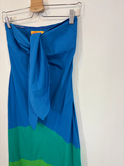 SIMONMILLER X MANGO. Vestido largo palabra de honor