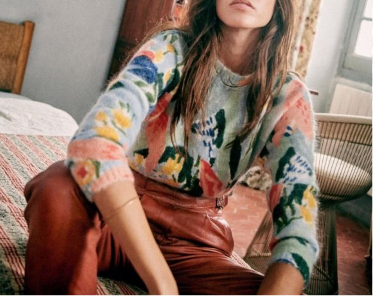 SÉZANE. Jersey Salvador floral