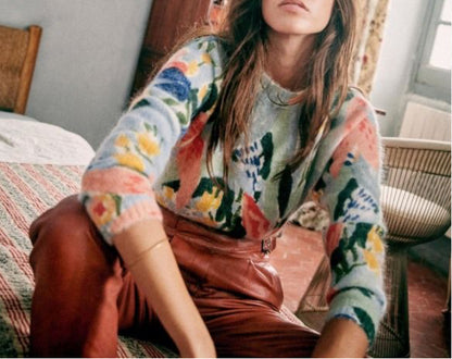 SÉZANE. Jersey Salvador floral