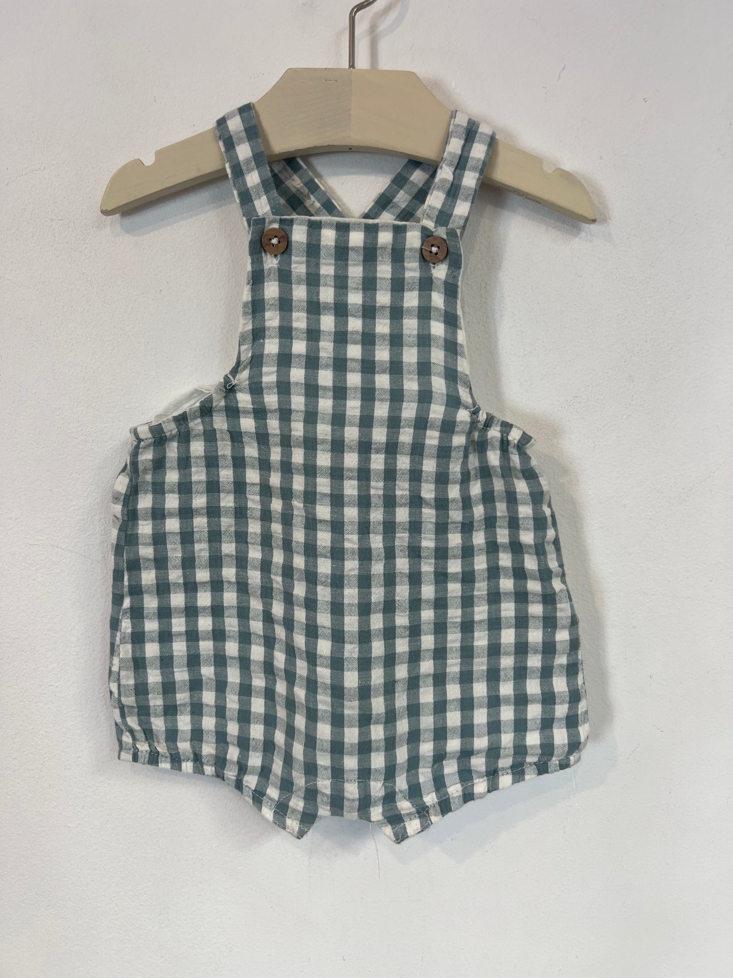 UNIT. Checkered romper S. 3 months