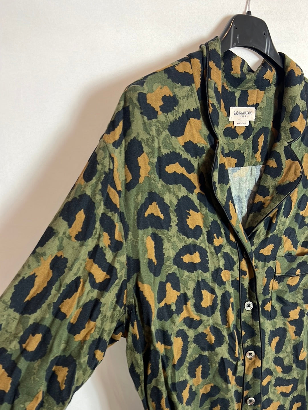 ZADIG&amp;VOLTAIRE. Green print shirt. T.L.
