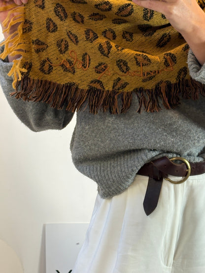 BIMBA Y LOLA. Bufanda estampada con lana