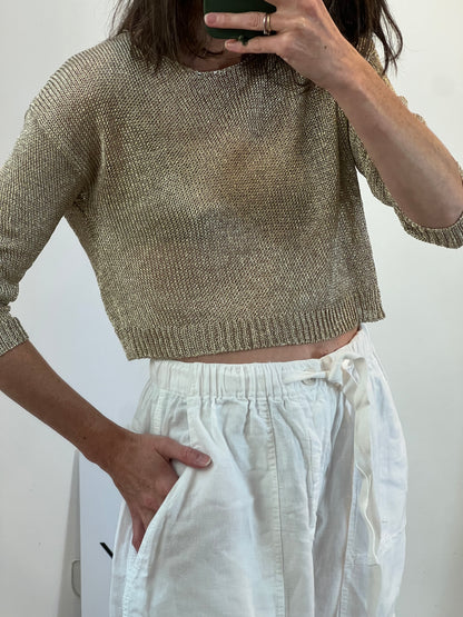 BELLE&REBEL. Top punto dorado T.xxs