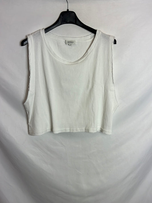 CROSELY. Top canalé oversized. T.s