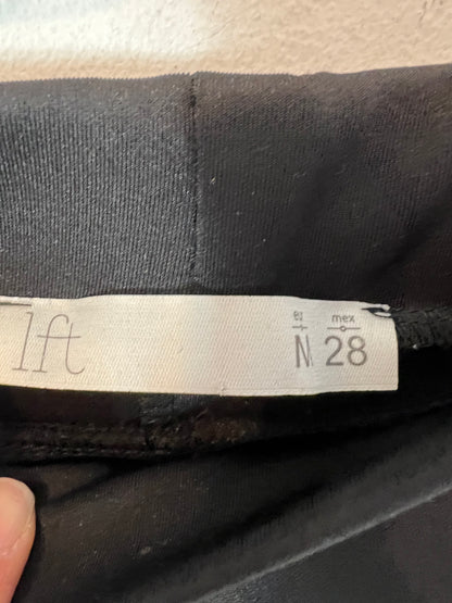 LEFTIES. Falda corta negra neopreno  T.m