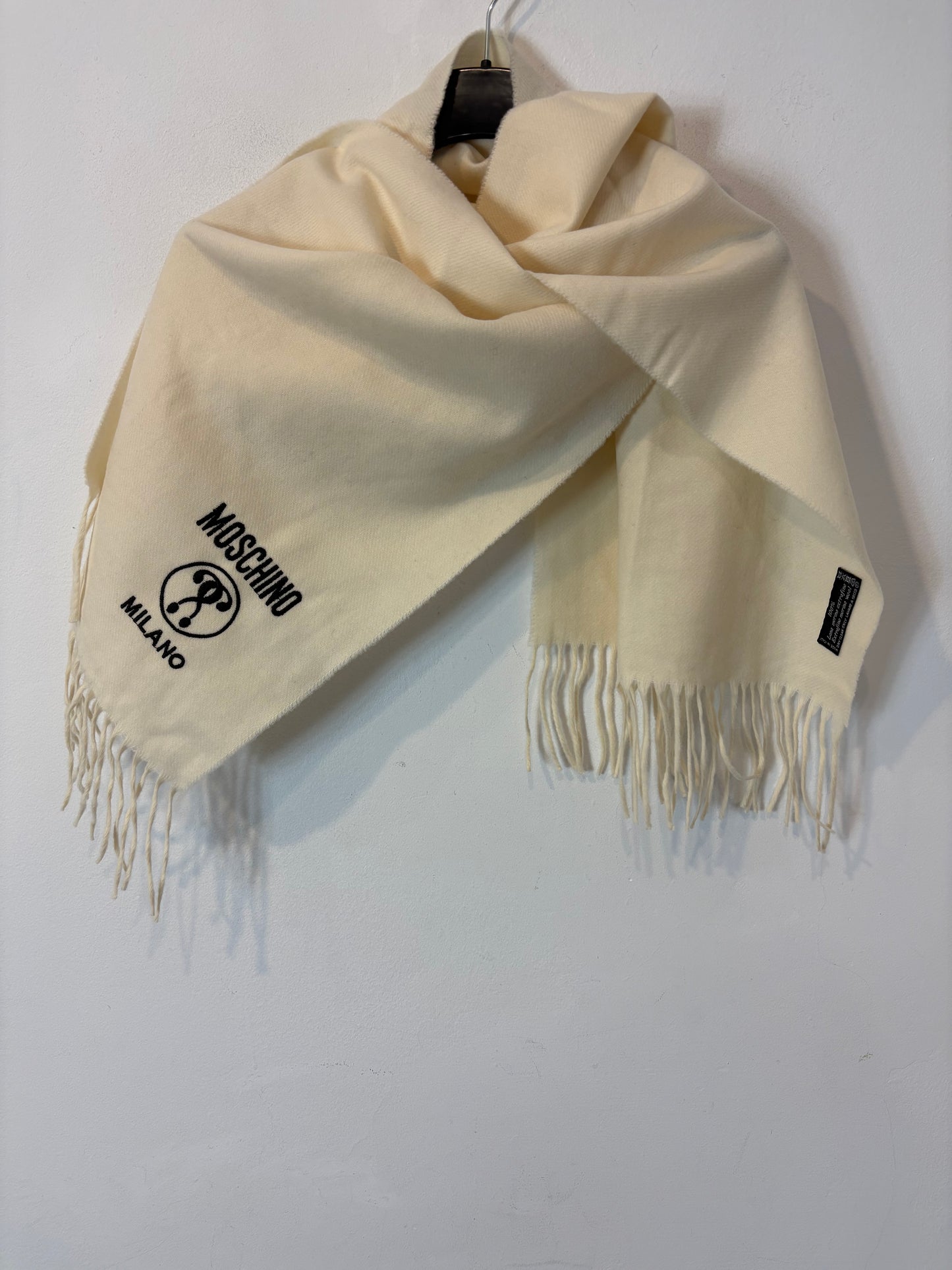 MOSCHINO. Bufanda lana logo