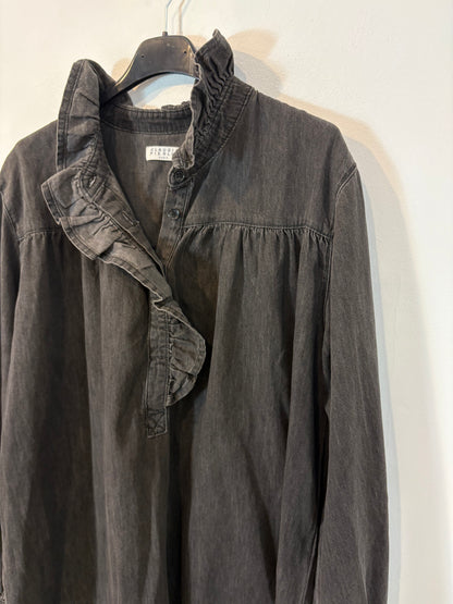 CLAUDIE PIERLOT. Vestido denim corto fluido