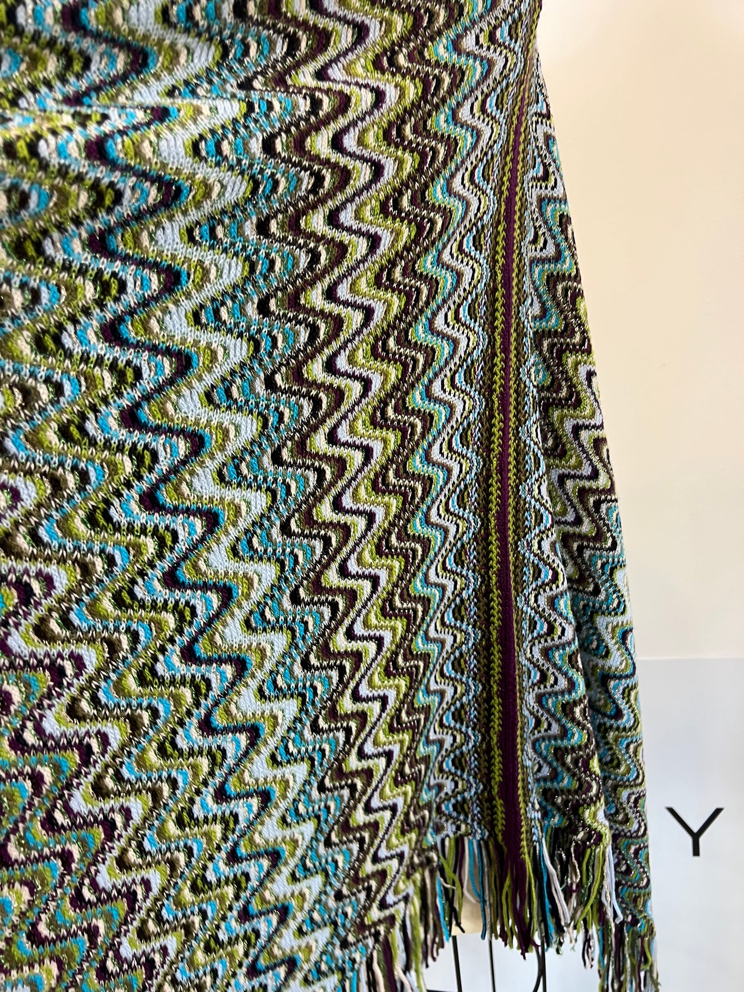 MISSONI. Poncho estampado con lana