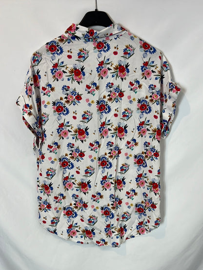 MARIE SIXTINE. Blusa manga corta flores T.m