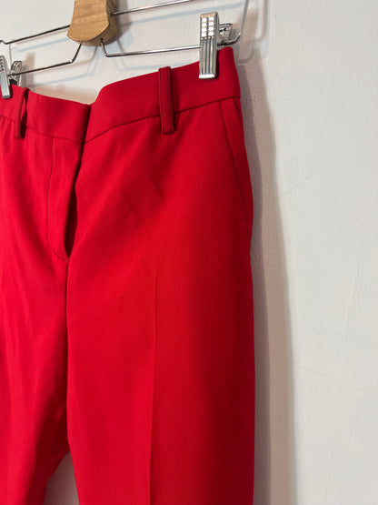 MARNI. Pantalón lana rojo fluido T.36