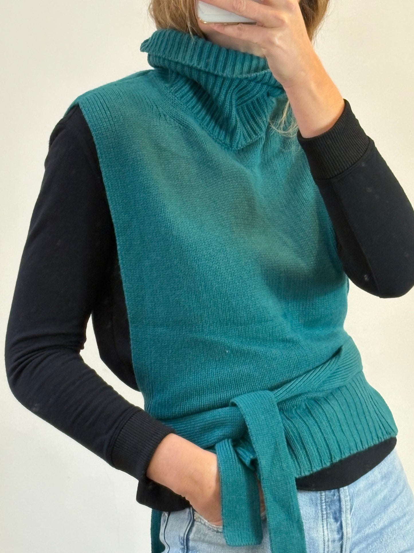 ETRO. Chaleco verde lazada