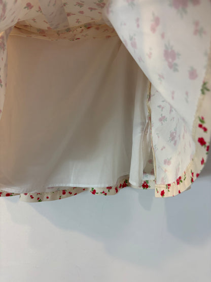 ZARA. Conjunto falda y top flores mini