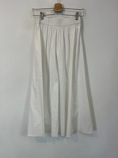 MANGO. Falda blanca evasé