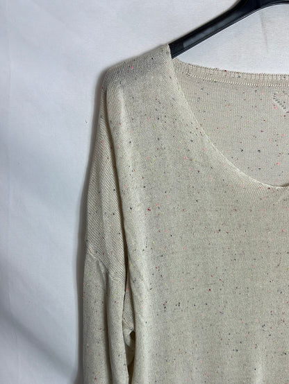 OTHER. Beige fine jersey with colored yarns. Sizes s/m