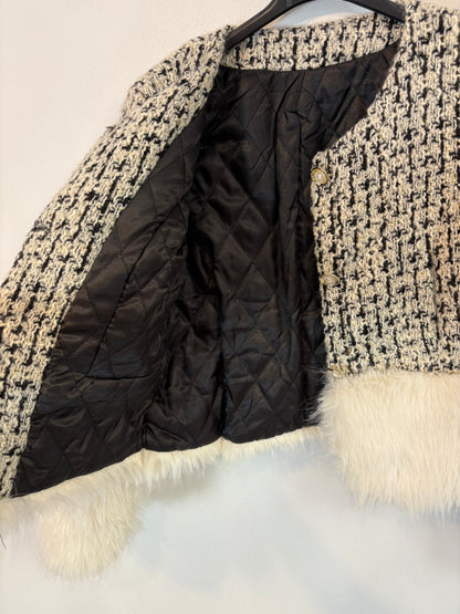 ZARA. Coral beaded jacket. TS