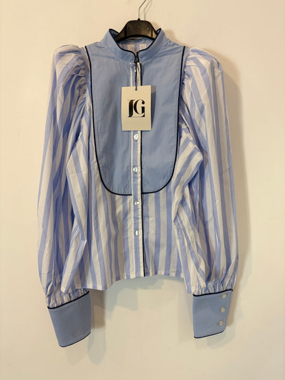 LAGANINI. Striped blouse with bow detail. TM/L