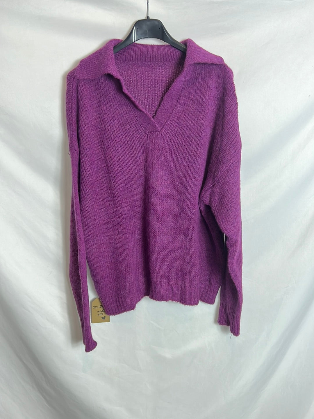 OTRAS. Jersey punto morado. T M