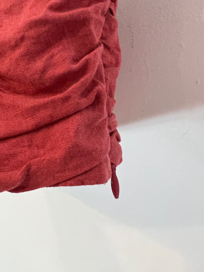 ZARA. Croptop rosa fruncido lino  T.s