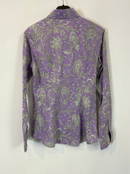 ETRO. Camisa estampada malva. T 40 (36)