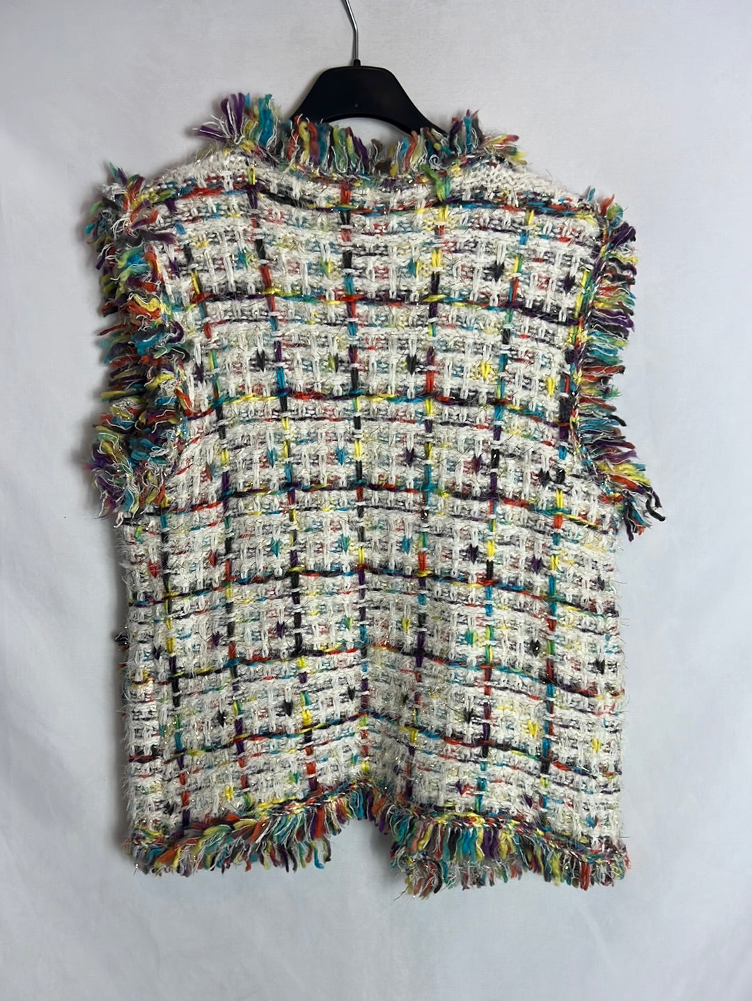 OTRAS. Chaleco colores estilo tweed. T S/M