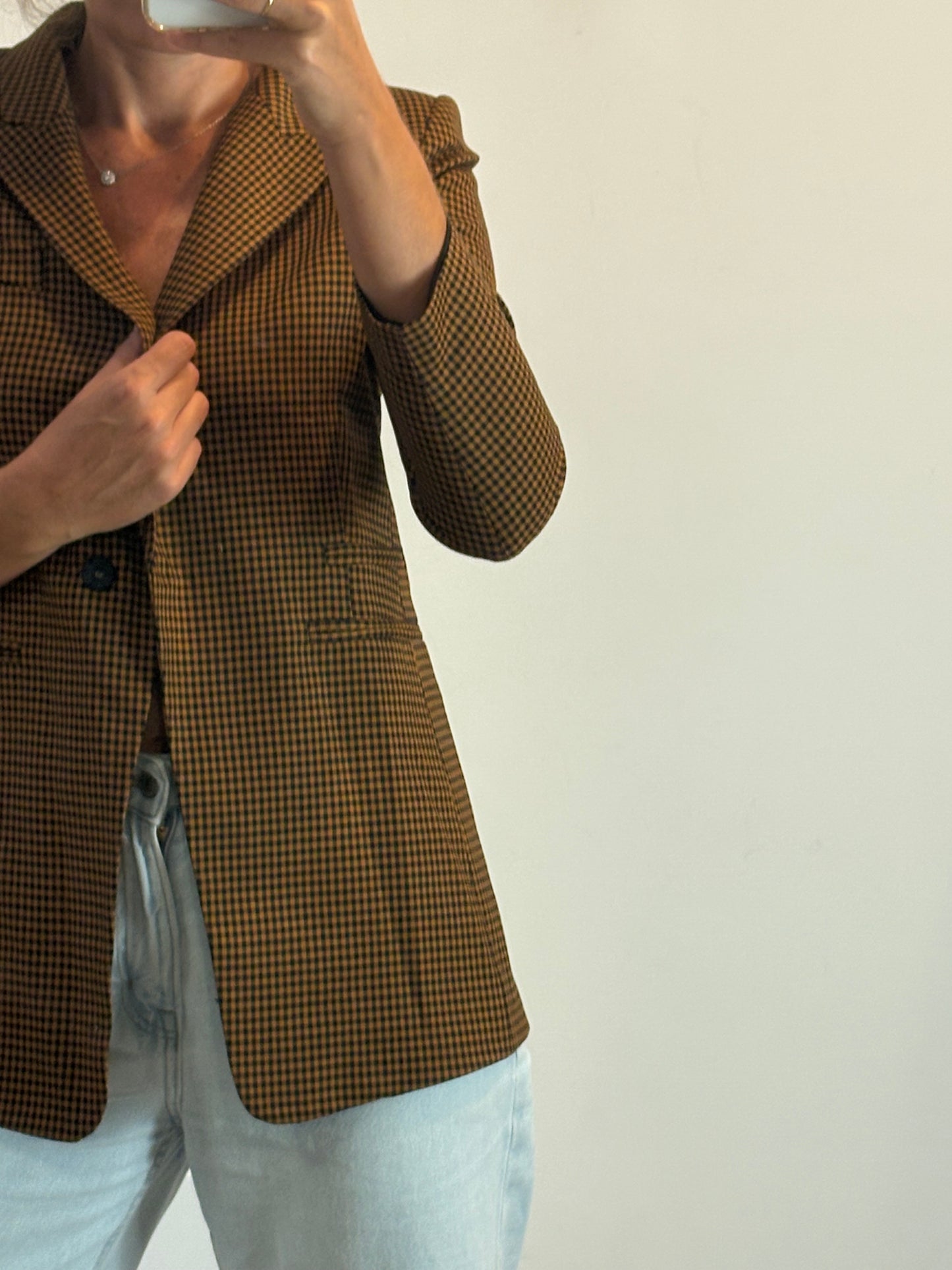 BIMBA Y LOLA. Blazer pata de gallo T.38 (S)