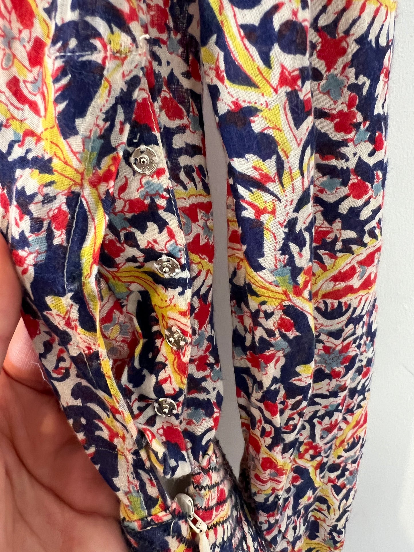 BA&SH. Vestido estampado doble textura T.1(S)