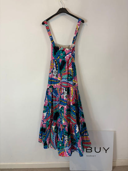 J.  CREW. Vestido multi estampado bolsillos