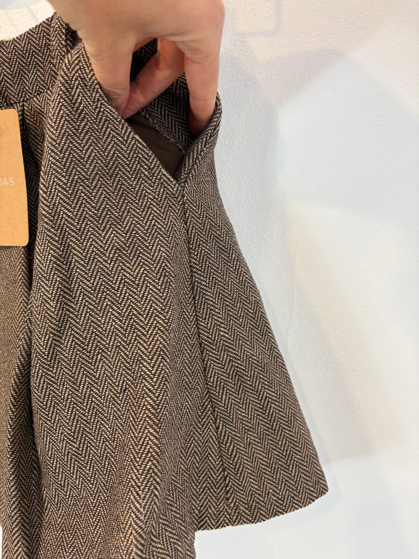 Falda marrón jaspeada