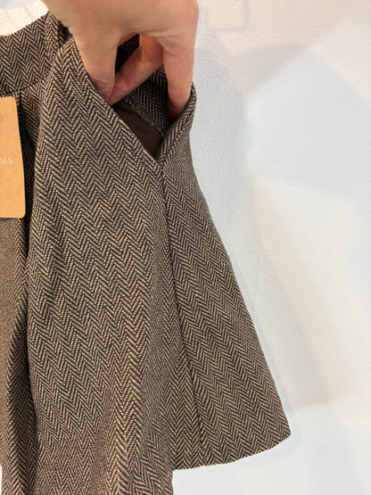 Falda marrón jaspeada