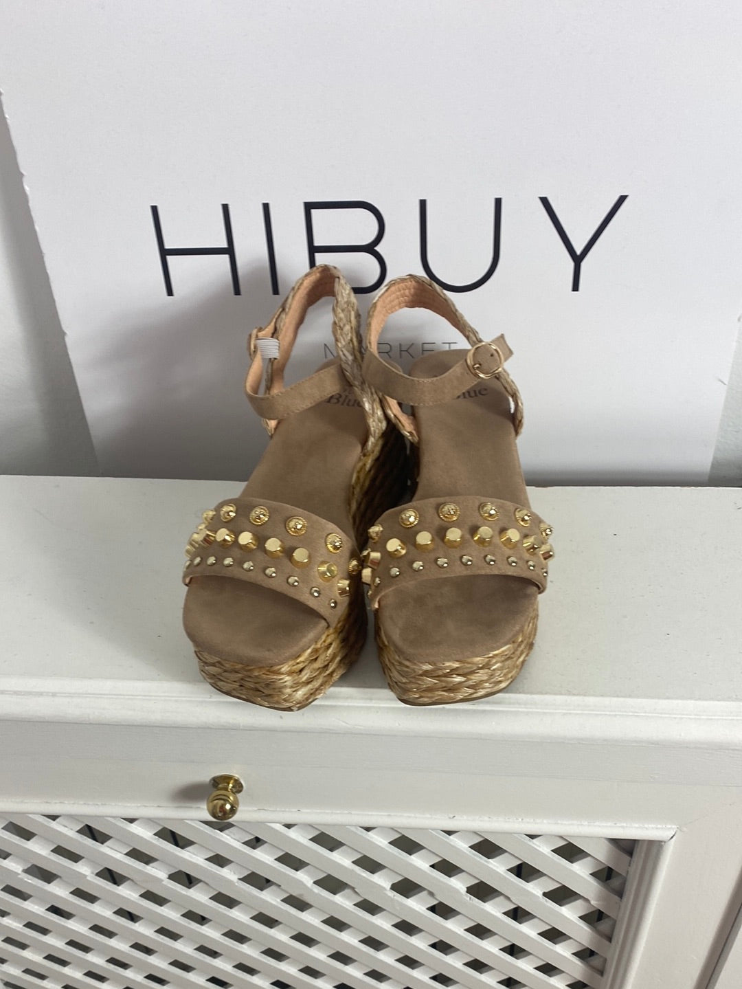 ALMA BLUE. Cuñas esparto tachuelas T.36