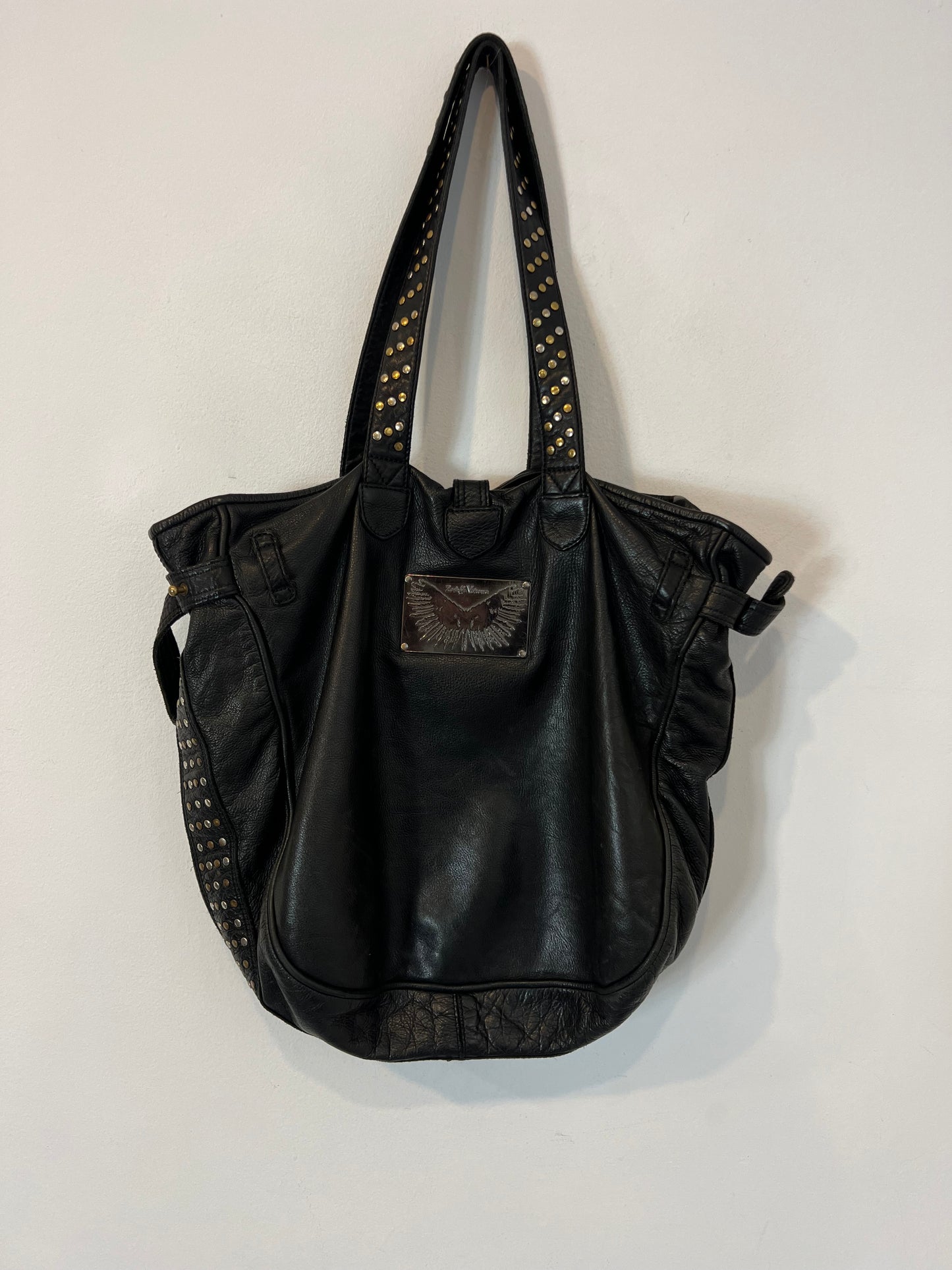 ZADIG&VOLTAIRE. Bolso shopper piel  tachuelas