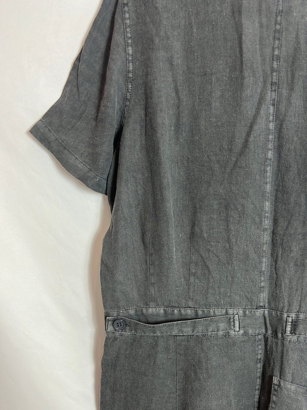 ZARA. Mono lino gris estilo oversized . T S