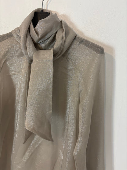 MALO Italia . Blusa semitransparente seda