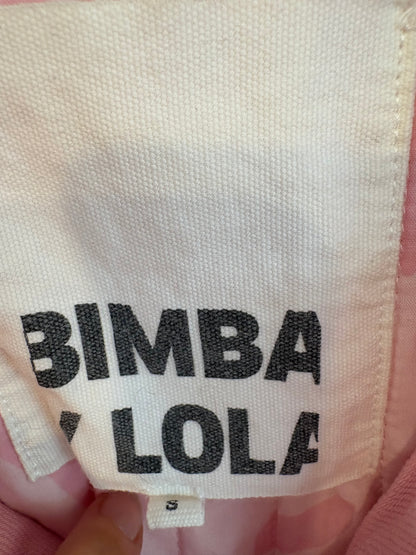 BIMBA Y LOLA. Pink quilted denim jacket. TS