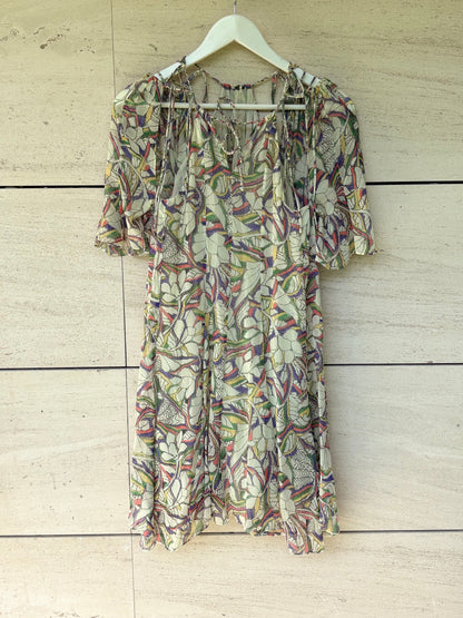 ISABEL MARANT. Vestido corto seda fluido. T S
