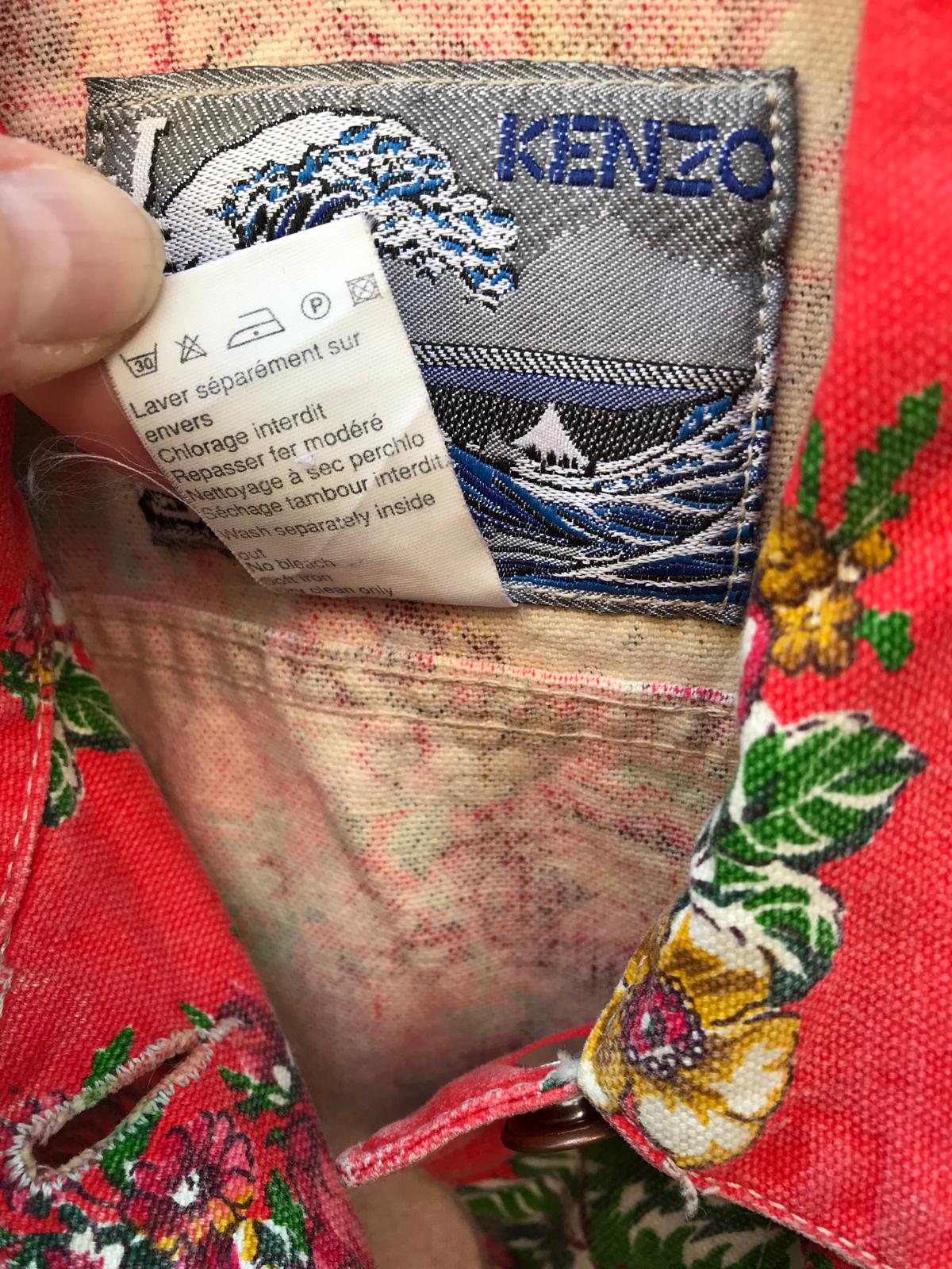 KENZO. Chaqueta denim vintage estampada