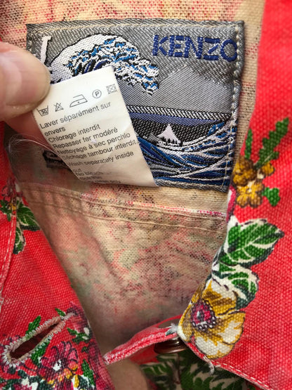 KENZO. Chaqueta denim vintage estampada
