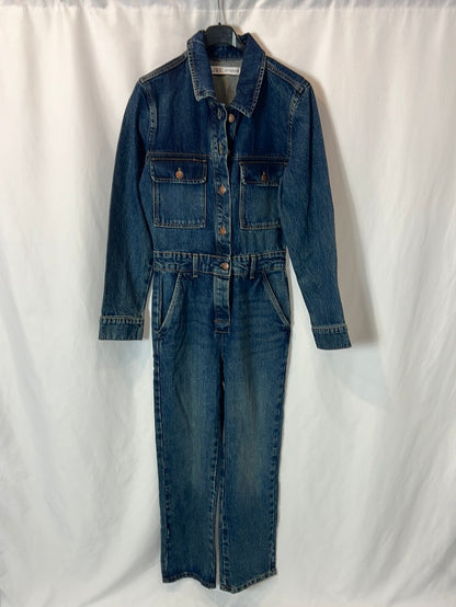 ZARA. Mono denim oscuro T.s