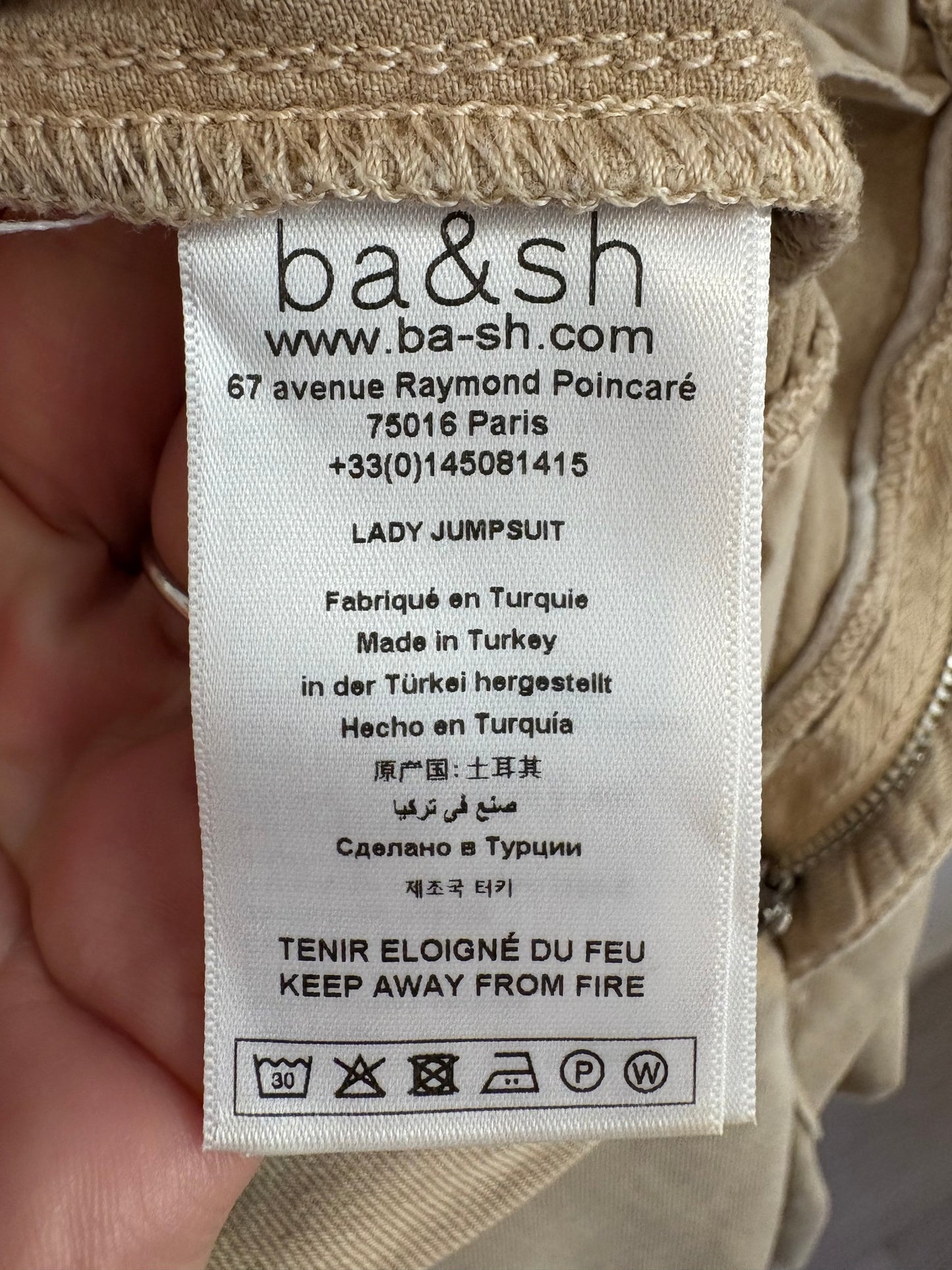 BA&SH. Mono beige denim