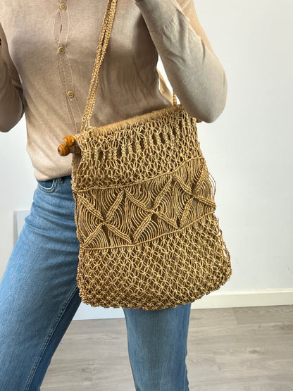 OTHERS. Handmade beige bag