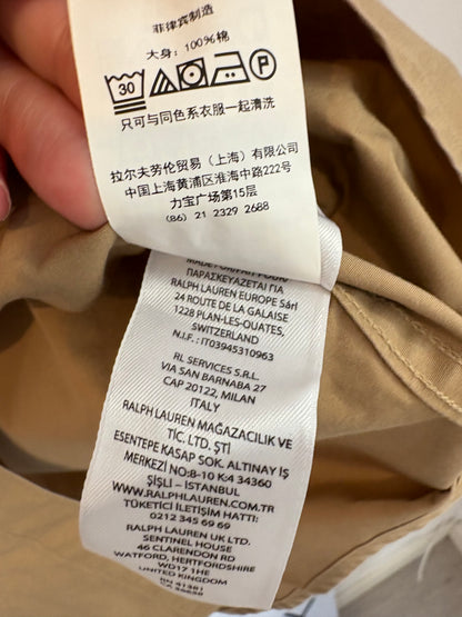 POLO RALPH LAUREN. Camisa camel bolsillos. T M