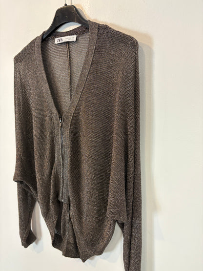 MASSIMO DUTTI. Short green skirt with pocket T.xs