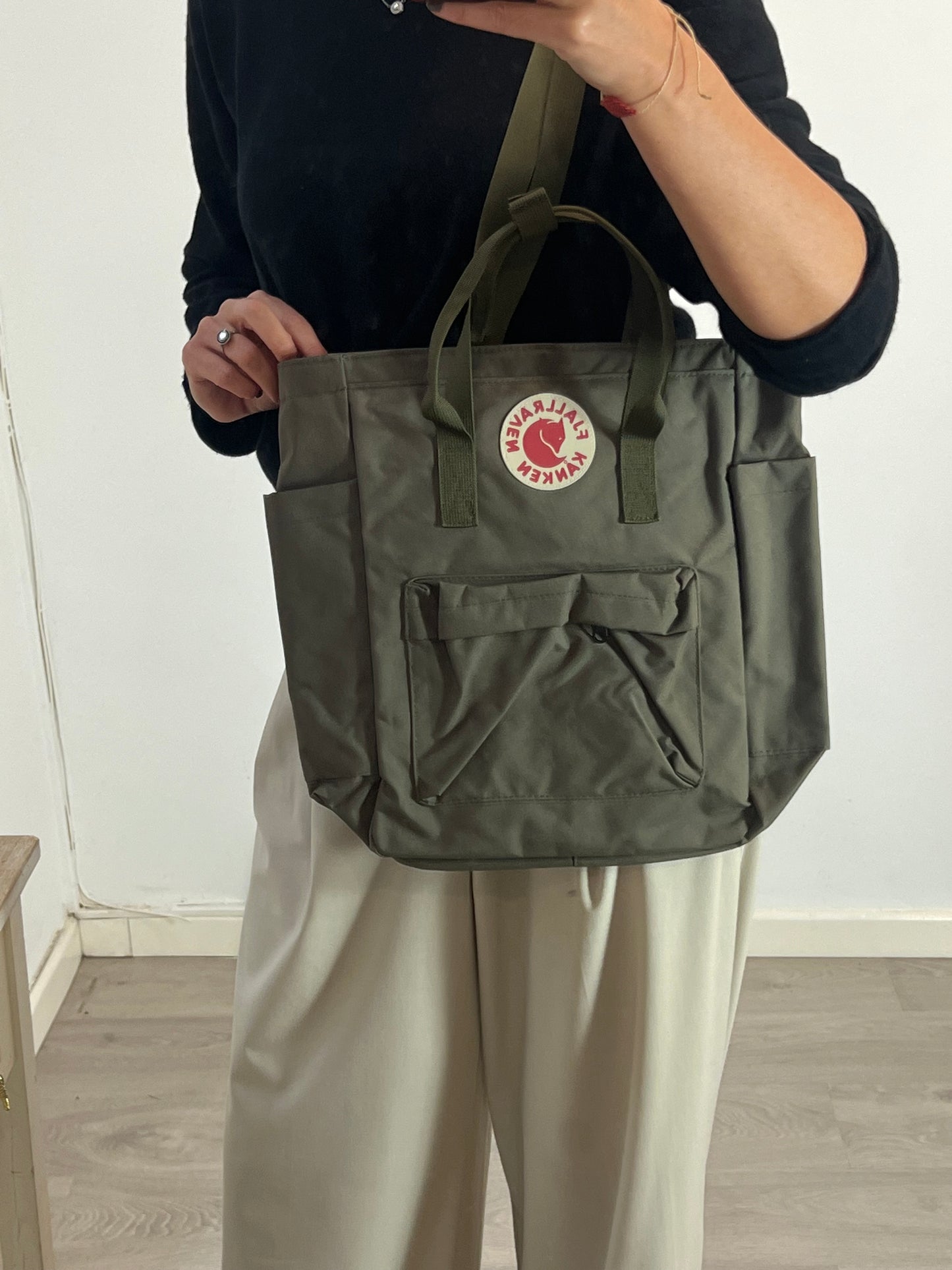 fjällräven kanken laptop 15 forest green FJALLRAVEN KANKEN. Khaki green backpack/bag – Hibuy market