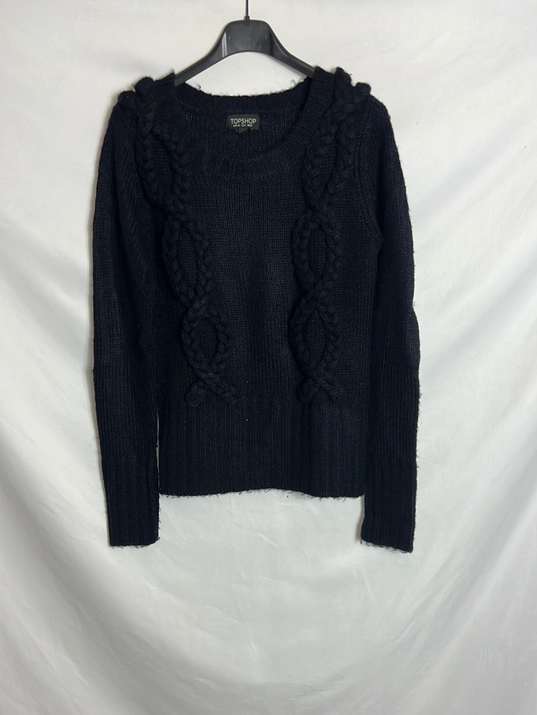 TOPSHOP. Jersey azul ochos. T 36