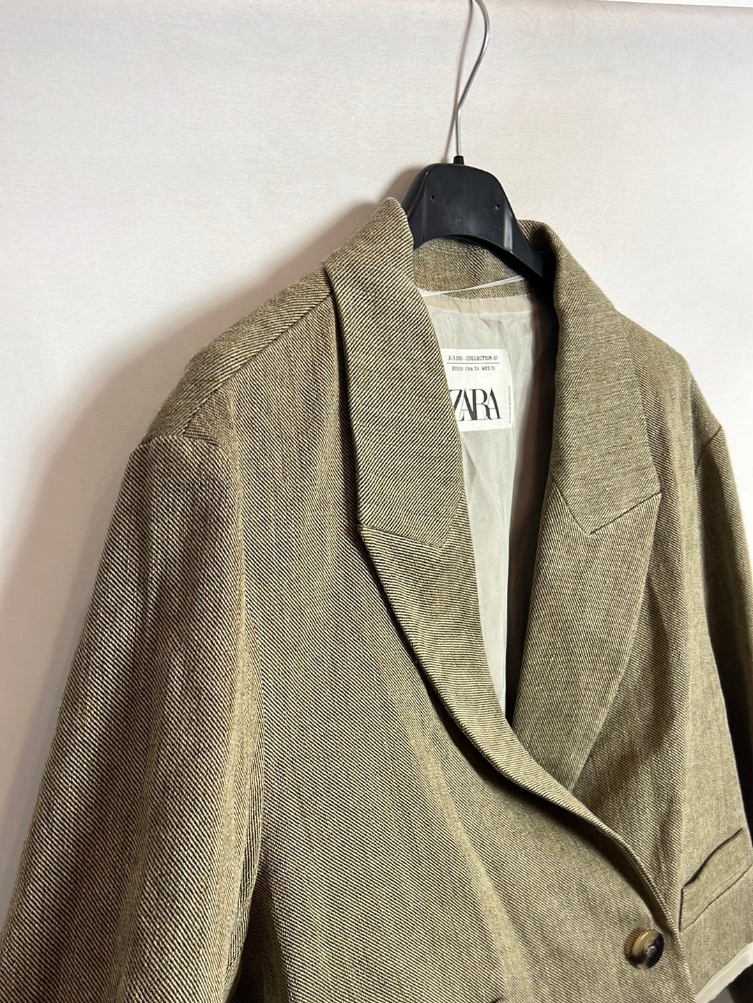 ZARA. Total look verde jaspeado. T XS