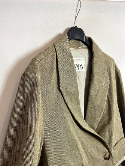 ZARA. Total look verde jaspeado. T XS