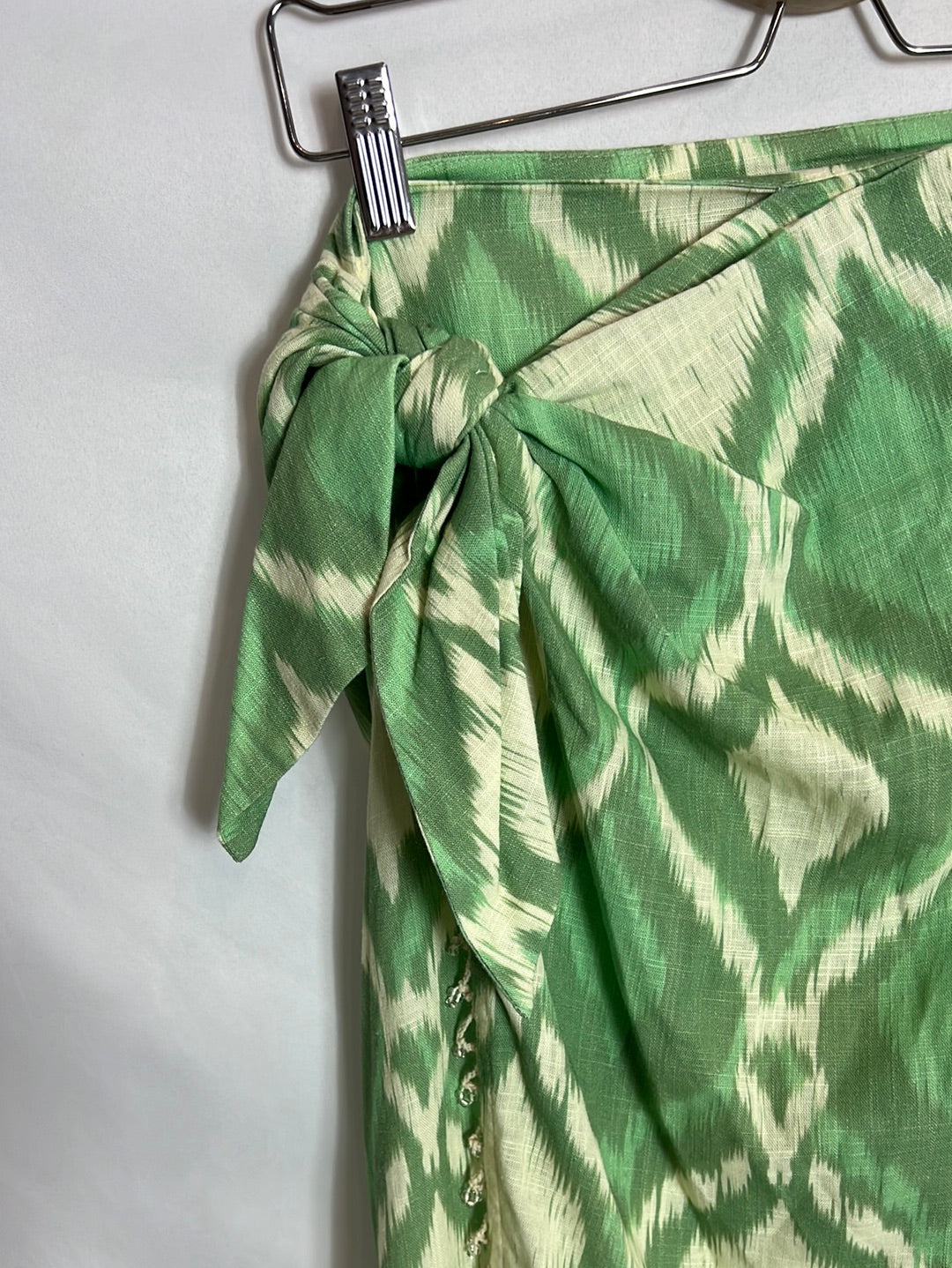 ZARA. Falda tie dye verde T.xs