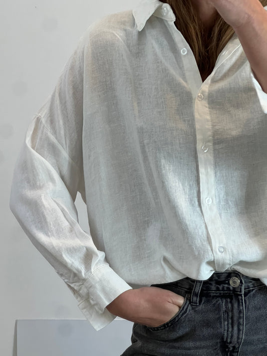 OTHERS. Flowy linen shirt. TL
