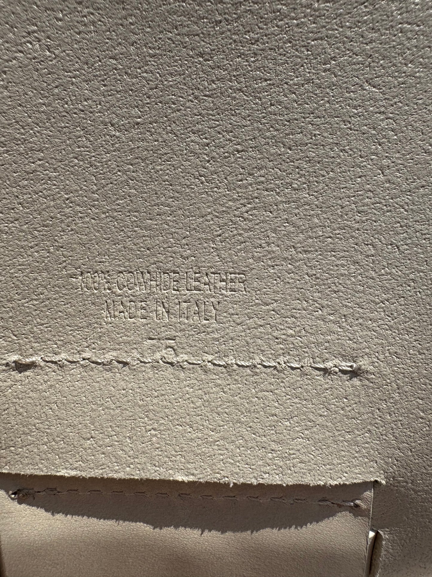 ISABEL MARANT. Cinturón fajín piel color piedra. T S