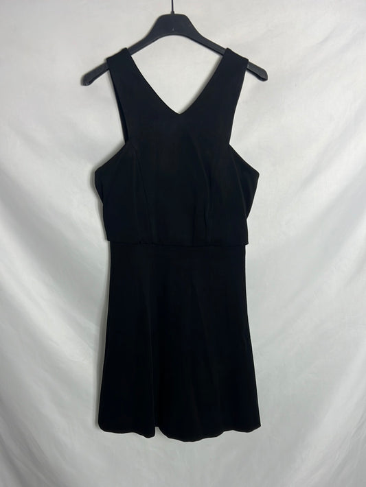 SANDRO. Short black stretch dress. Size 1 (S)